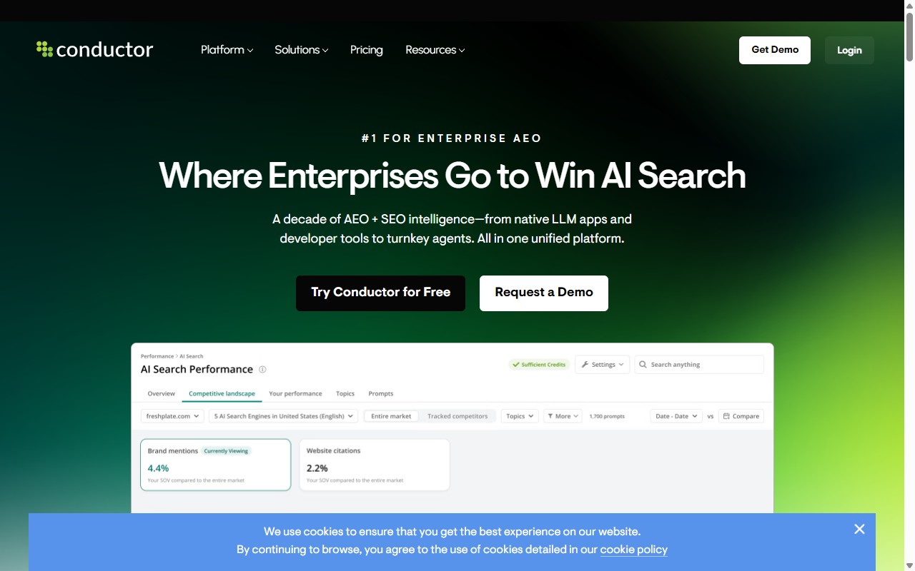 Conductor homepage