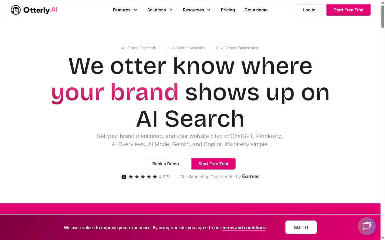 Otterly.ai homepage